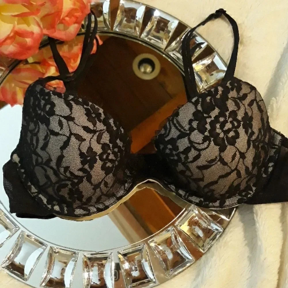 DKNY Black Lace Bra 32B